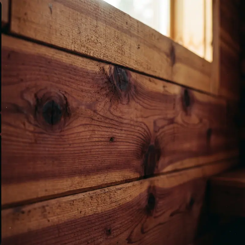 Papan western red cedar — detail pengerjaan Kontraktor Sauna Bekasi