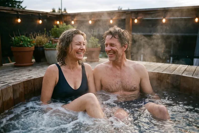 Jacuzzi & whirlpool di Bekasi — pemilik menikmati sesi pertama