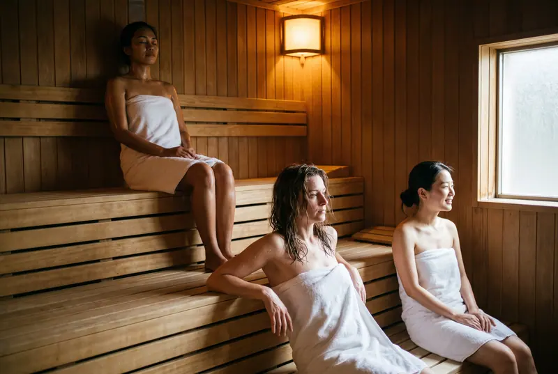 Peralatan spa center di Bekasi — pemilik menikmati sesi pertama